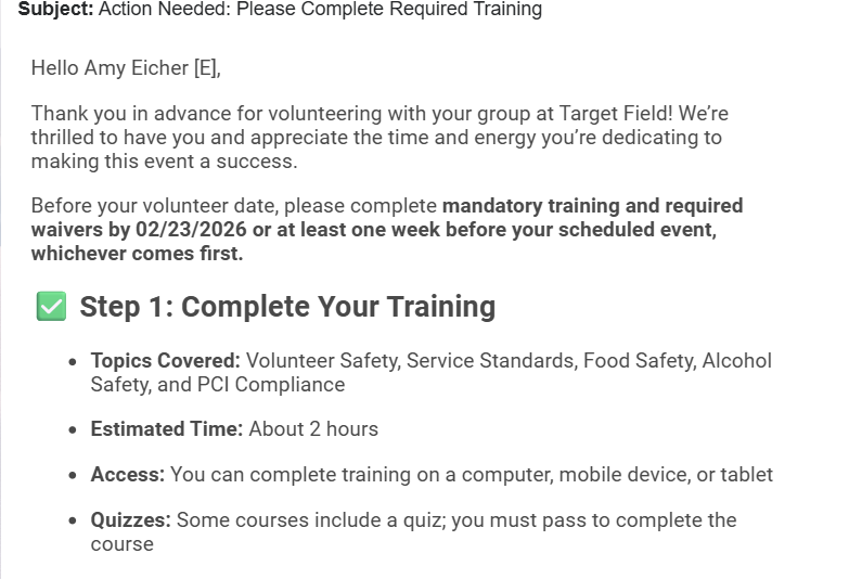 Email #3: Corporate Training